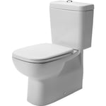 Duravit D-Code toalett, endast underdel, antibakteriell, vit