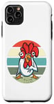 iPhone 11 Pro Max crazy rooster, crazy chicken Farmer Lovers Animals Farmers Case