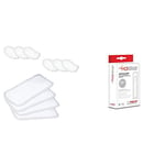 Polti Vaporetto Cloths and Sockettes for Smart, Go and Handy Steam Cleaners & PAEU0094 Kalstop Anti-Scale Phials, White