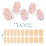 NOOVES NAILS Feuilles à Ongles en Gel Précuré Premium - Peach Galettes | Bandes À Ongles Gel Semi-Permanent| Autocollants Ongles Semi-Permanents en Gel| Gel Nail stickers| Ongles Gel…