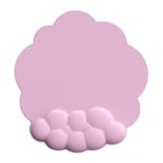 Musematte i Kunstskinn med Ergonomisk Håndleddsstøtte 25 x 26 cm - Pink