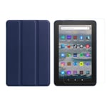 2in1 Tablet Set for Amazon Kindle Fire 7 12. Generation 2022 7 Inch Cover+Film