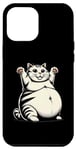 Coque pour iPhone 13 Pro Max Motif de gros chat amusant pour les amoureux des animaux