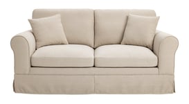 Argos Home Habitat Tessa Fabric 2 Seater Sofa Bed - Natural