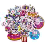 Stora stickers klistermärken med kawaii enhörningar & unicorns, 50 st.