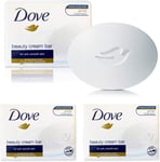 3 X Dove Beauty Cream Bar | Classic Original Soap for Shower & Bath Cleansing | 