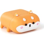 Söt Airpods Case, Airpods 2 Case, Corgi Hund Cool Roliga Djur 3D Tecknad Valp Formad Full Skydd Stötsäkert Mjukt Cover