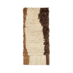 ferm LIVING Edge Wall Rug tapestry 50x110 cm Off-white-Coffee