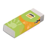 - Gomme plastique blanche rectangulaire tous usages