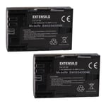 EXTENSILO 2x Batteries remplacement pour Canon LP-E6N pour appareil photo, reflex numérique (2000mAh, 7,4V, Li-ion)