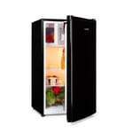 Fridge Freezer Mini Refrigerator 70 L Bedroom Beer Fridge Hotel Cooler LED Black
