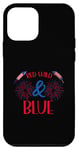 Coque pour iPhone 12 mini Rouge et bleu sauvage