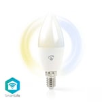 Nedis SmartLife LED Bulb | Wi-Fi E14 470 lm 4.9 W Warm to Cool White 2700 - 6500 K Energiklass: F Android™ / IOS Ljus