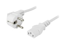 DELTACO - strömkabel - power CEE 7/7 till power IEC 60320 C13 - 20 cm