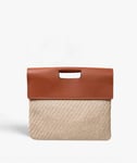 The Case Factory Trend Bag Jute Leather Vegetable Tanned Brun