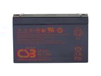 Csb Battery Gp 672 Standby Ups Gp672f1 Blybatteri 6 V 7,2 Ah Blyfilt (B X H X D) 151 X 101 X 34 Mm Platt Kontakt 4,8 Mm, Platt Kontakt 6,35 Mm Underhållsfritt, Lågt
