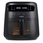 Tower Vortx Vizion Air Fryer with Colour Digital Display 7.5L 1900W Black T17123