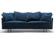 Sits - Julia 3-sits Soffa Small Cushions Classic Velvet Dark Blue
