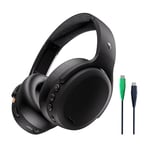 Skullcandy Crusher ANC 2 Over-Ear Noise Canceling Wireless Headphones with Sensory Bass, 50 Hr Battery, Skull-iQ, Alexa Enabled, Microphone, Works with Bluetooth Devices - True Black