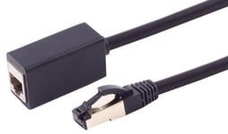 Cat 8.1 S/FTP LSZH - Forlænger kabel - Sort - 5 m