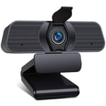 Webcam with Microphone LHYCS 2K 30FPS HD Web Camera 1080P with Privacy Cover for Gaming Online Conference Studing