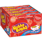 Hubba Bubba Chewing Gum, Seriously Strawberry, 20 Packs of 5 Pieces