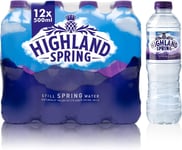 Highland Spring Still Spring Water, 12 X 500Ml