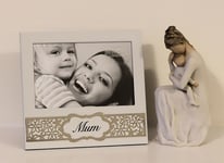Willow Tree Figurine with Mum Photo Frame Set Mothers Day Birthday Gift Idea