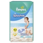 Pampers Splashers Swim Nappies Disposable Swimming Pants 9-15kg Size 4-5 11 Pack