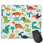 Jurassic Dinosaur Mouse Pad with Stitched Edge Computer Mouse Pad with Non-Slip Rubber Base for Computers Laptop PC Gmaing Work Mouse Pad