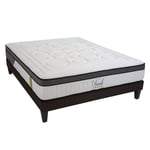 Pack  160x200  Matelas + Sommier Bois + Alèse anti punaise