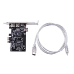 PCIe 4 Port (3X 6Pin+1X 4Pin) Firewire 800 IEEE 1394 Adapter Card High5139