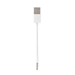 Portable Short USB Charger Data SYNC Cable 3.5mm Jack Adapter Charging Cord Line for Apple iPod MP3 Player