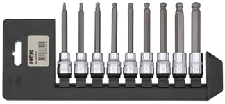 Hylssats 3/8" Insex 3-10mm Med Kulände Med Hållare 9-Delar Sonic
