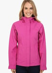 The North Face Women's Novelty Venture Hood Rain Jacket Fuschia Pink Stripe, XS