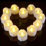 Ymenow Tea Lights with 6 Hours Timer, 12pcs Battery Candles LED Flameless Flickering Tealights Votive Candle for Home Wedding Birthday Holiday Christmas Party Decor - Warm White