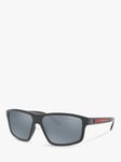 Prada Linea Rossa PS 02XS Men's Polarised Rectangular Sunglasses