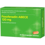 ABECE Fexofenadin Filmdragerad tablett 120mg Blister, 30tabletter