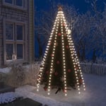 vidaXL Ljusnät för julgran 250 lysdioder kallvit 250 cm -  Ljusslingor