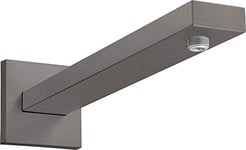 hansgrohe 27694340 Shower Arm Square 38.9 cm Brushed Black Chrome