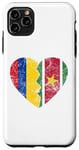 Coque pour iPhone 11 Pro Max Moitié Surinamais moitié colombien | Drapeaux Suriname Colombie