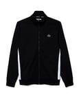 Lacoste Men's SH1094 Sweatshirt, Black/White, M
