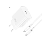 iphone 15/16 ström adapter med 2 m kabel USBC-USB-C