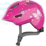 Abus Smiley 3.0, Cykelhjälm, Junior, Pink Butterfly