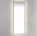 Macro Design Avlång Spegel : Badrumsmöbel Belysning - Med Ambilight, BADRUMSMÖBEL Spegel - Med Svart Ram