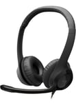 Logitech H390 Wired Headset for PC/Laptop Stereo Headphones Black USB Mic