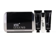 Legend By Mont Blanc For Men Set: EDT+Shower Gel+ASB (0.25+1.0+1.0)oz New