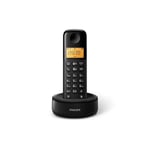 Philips D16 Téléphone sans Fil d'intérieur Simple (DECT) - Noir