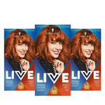Schwarzkopf LIVE Intense Colour, Long Lasting Permanent Orange Copper Hair Dy...