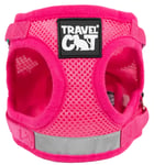 Travelcat kattsele med koppel Rosa (Small)